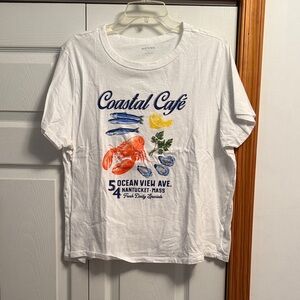 Old Navy White Graphic Tee